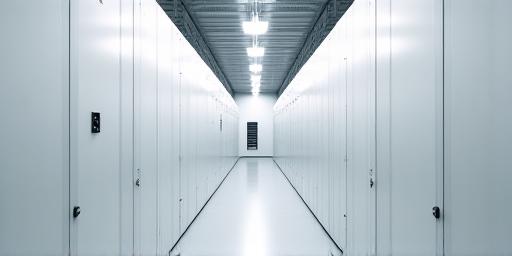 Clean, climate-controlled warehouse storage area