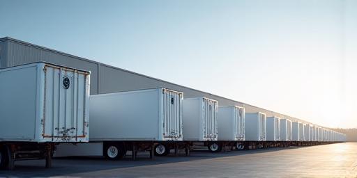 Loading standard dry van trailer